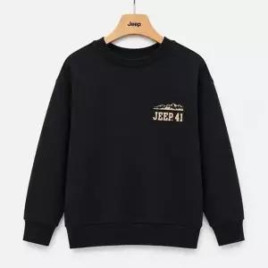 지프키즈 KR3TSU8981 저가 키즈 지프41 맨투맨 BK