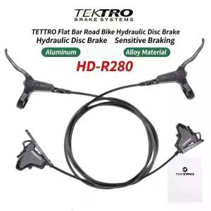 TEKTRO HD-R280 플랫 마운트 유압식 디스크 브레이크 플랫바 로드 바이크 및 그래블 바이크용 전문 브레이