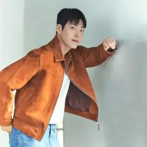 [롯데백화점]Fahrenheit 파렌하이트 오렌지 고트스킨 스웨이드 집업 가죽자켓 (FIGDA9303)