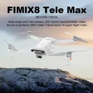 FIMI X8 텔레 맥스 카메라 드론 30배 하이브리드 줌 광각 20KM 거리 4K 60fps 3축 짐벌 GPS AI 슈퍼 나이트