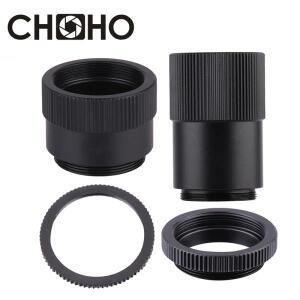 C-CS 마운트 CCTV 렌즈 어댑터 링 연장 튜브 20mm 5mm 보안 카메라 사진 용 CS 슈트