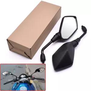 1 쌍 오토바이 백미러 yamaha R6 YZF-R6 yzf-r6 fz16 TMax500 tmax-500 XT600 E 10mm 8mm 뒷면 볼록 거울