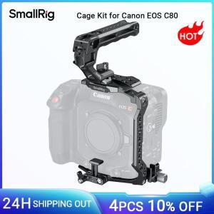 캐논 호환호환 EOS C80용 스몰리그 케이지 키트, 탑 플레이트, 사이드 바텀 NATO 레일, 렌즈 어댑터 지원 -