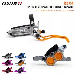 2025O NIRII IIIPRO R3X4 수평 실린더 4피스톤 유압 디스크 브레이크 퀵 릴리즈 MTB 캘리퍼 MTB 클라이밍 A