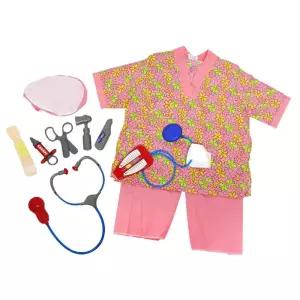 유치원 직업연극 간호사의상 청진기 주사기 진료도구 간접활동 상상력