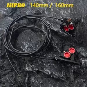 IIIPRO 플랫 마운트 유압 디스크 브레이크 캘리퍼 - 아이스 테크놀로지 패드가 장착된 로드 바이크용 4피스