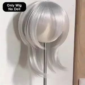 30cm 새로운 Bjd 인형 가발 1/6 부드러운 머리 늑대 꼬리 스타일 중간 및 긴 액세서리 DIY 장난감