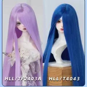 1/3 1/4 1/6 인형용 가발 60/45/30cm BJD 긴 직모 앞머리 장식 장난감 액세서리 미포함