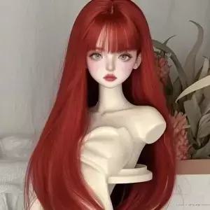 1/3 1/4 1/6 BJD SD 인형용 새 가발 패션 롱 헤어 부드러운 실크 고온 장난감 드레스업 액세서리
