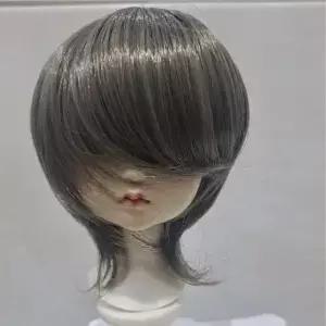 1/3 1/4 1/6 1/8 인형 가발 Bjd 짧은 머리 자르지 않은 앞머리 장난감 원피스 놀이 집 액세서리 없음 60 cm