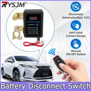 배터리 마스터 차단 스위치 리모컨 포함 12V 헤비듀티 자동차 킬 240A 433MHz 도난 방지