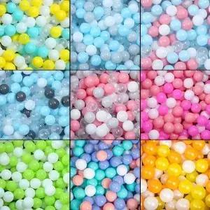 50pcs 물 풀 바다 파도 공 선물 다채로운 사랑 스타 플라스틱 구덩이 재미 있은 수영 놀이 장난감