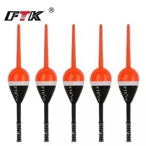 FTK 5개입 2g/4g/5g 낚시찌 보버스 발사나무 스프링 슬립 플로팅 보버 고정형 크래피 팬피쉬 캣피쉬용