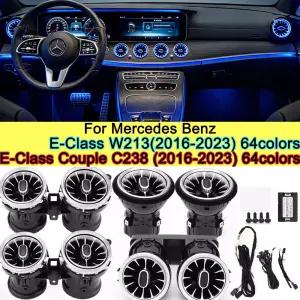 메르세데스 벤츠 E-클래스 W213/E-클래스 쿠페 C238 에어벤트용 64색 LED 에어벤트 장식등 차량 실내 노즐