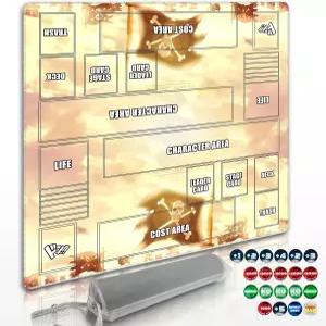 한 개당 실베너 TCG 플매트 - 24x24 구역 표시가 고무 배틀매트 릴 터 20개 및 보관용 가방(스켈레톤) 포함