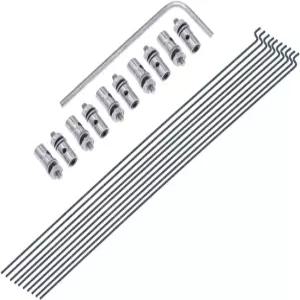 20개 조절식 푸시로드 커넥터 링크 스토퍼 및 1.2mm x 7.5인치 강철 Z 부품 보관 박스 포함 RC
