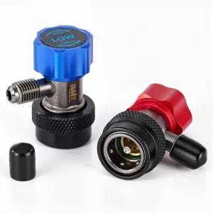 OMT R134a 퀵 커플러 어댑터 고·저압 커넥터 세트