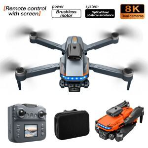 새로운 P18 드론 8K 전문가용 HD 듀얼 카메라 스크린 리모컨 5G WIFI 브러시리스 모터 장애물 회피 접이식