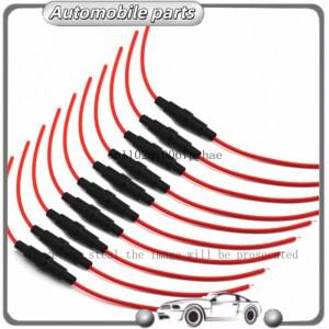 10PCS 5x20mmAGC 퓨즈 홀더(나선형 고속 유리 22AWG 와이어 내장)
