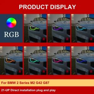 RGB Multiple colors DRL MODULE LED Boards Angel eyes Blue 63115A3DC94 For - BMW 2 series G42 M2 G87