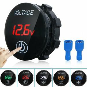 12V LED 디지털 볼트미터 방수 전압 게이지 배터리 테스터 디스플레이 패널 차량용 보트용 해양용 NEW