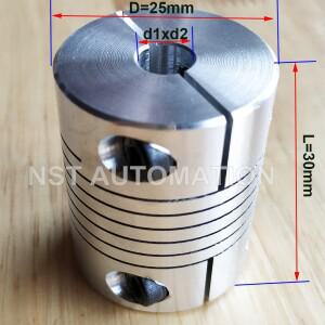 CNC 유연한 커플링 샤프트 스텝퍼 모터 커넥터 조 알루미늄 합금 D25 L30