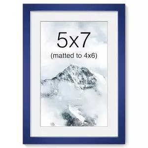 Acovy 5x7 인치 사진 프레임 알루미늄 사진 프레임 매트 마감 4x6 인치 고해상도