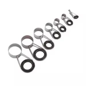 7 크기 뗏목 팁 DIY 수리 텔레스코픽 낚싯대 가이드 라인 링 7PCS