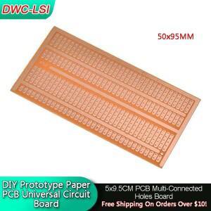 5/10PCS 50x95MM 5x9.5CM DIY 프로토 타입 종이 PCB 공용 실험 매트릭스 회로 기판 2-3-4-5 연결 구멍