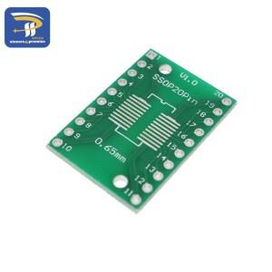 10pcs SOP20 to DIP20 Pinboard SMD To 어댑터, 0.65mm/1.27mm 2.54mm 핀 피치 PCB 보드 변환기
