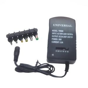조절식 어댑터 전원 공급 장치 충전기 다중 AC 220V ~ 3V 4.5V EU 변환 플러그 7 30W