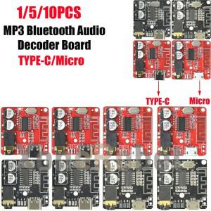 1/5/10PCS DIY 블루투스 오디오 수신기 보드 5.0 MP3 자동차 스테레오 음악 모듈 3.7-5V