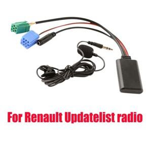 Biurlink 차량용 블루투스 모듈 AUX 어댑터 Renault Updatelist Radio 마이크 핸즈프리 미니 ISO 6Pin 케이