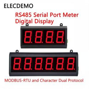 2.3인치 LED 디지털 튜브 디스플레이 모듈, RS485 Modbus RTU, 고휘도 산업용 PLC 생산 라인 카반 스크린