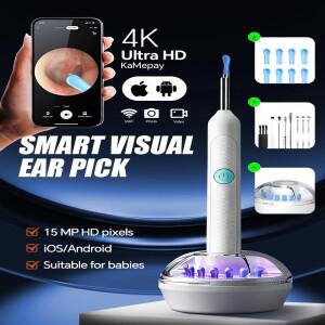 2025년 신형 업그레이드 비주얼 귀지 제거기 카메라 안전 내시경 5M 귀 청소 도구 관리