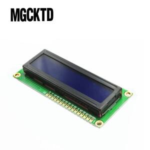 1개/몫. lcd 1602 블루 스크린 문자 디스플레이 모듈 블랙 라이트 옐로우 그린 arduino 용