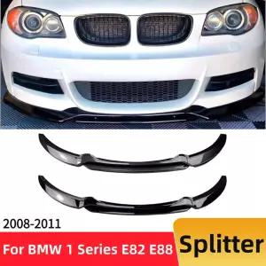 BMW 1 E82 E88 프리 LCI 2008-11 에어댐 프로텍터용 프론트 범퍼 립 턱 스플리터 외부 부품 트림 튜닝 액세