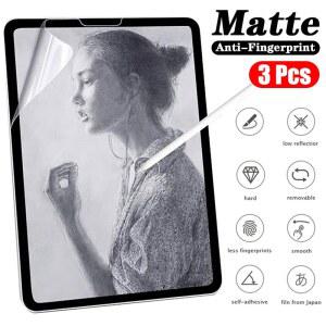 종이 화면 보호기 필름처럼 무광택 PET 페인팅 쓰기 Pad 10 2022 9 8 7 A r 5 4 3 M n 6 5 4 Pro 12.9 11 10.9 10.5 10.2