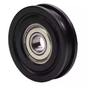 MroMax 나일론 플라스틱 풀리 U자형 홈 휠 8x40x10mm 가이드 베어링 레일 볼 기계 장비 구동용 문 및