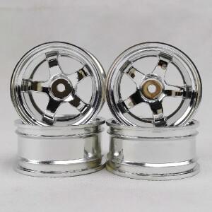 4개 9mm 오프셋 RC 자동차 1/10 스케일 플라스틱 휠 림 12mm 너트 드리프트 온로드 투어링 모델 취미용품