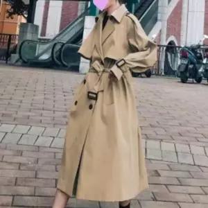 가을무드 데이트룩 출근룩 클래식 트렌치코트 2컬러 여성 롱 코트 간절기 아우터 벨트 세트 트렌치 코트