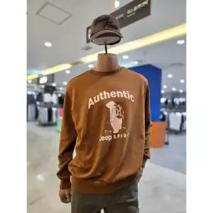 지프 곰프린트 맨투맨 티셔츠 JP3TSU893