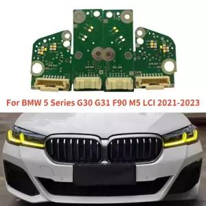 BMW 5 G30 G31 F90 M5 LCI 530i -용 신형 주행등 LED 보드 (옐로우 블루 레드 데이라이트 DRL 모듈 칩)