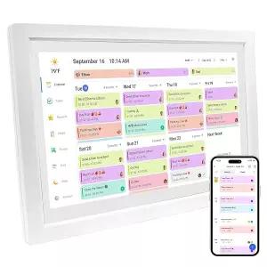 MMQ 10.1 인치 디지털 캘린더 사진 프레임 2 인 1 1080 IPS HD 터치
