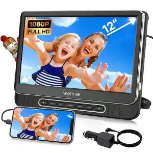 WONNIE 12 인치 휴대용 헤드 레스트 DVD 플레이어 자동차 용 HDMI 인 / 아웃