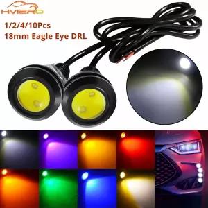 1/2/4/10pcs 18MM 자동차 독수리 눈 DRL 램프 자동 러닝 LED 백업 반전 주차 브레이크 회전 신호 오토바이