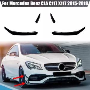 앞 범퍼 스포일러 스플리터 트림 에어 블레이드 메르세데스 벤츠 CLA C117 X117 CLA200 220 250 CLA45 AMG