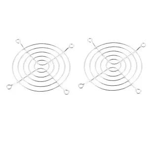 Uxcell 2 Pcs 축 냉각 팬 핑거 가드 그릴 금속 와이어 65mm PC CPU 용