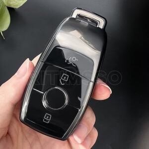 메르세데스 벤츠 E C S 클래스 E200 W213 S550 키 쉘 보호대 용 투명 TPU 자동차 케이스 커버