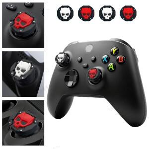 Xbox 시리즈 X/S 컨트롤러용 스컬 소프트 실리콘 케이스 보호 캡 게임 액세서리 엄지 그립 커버 쉘